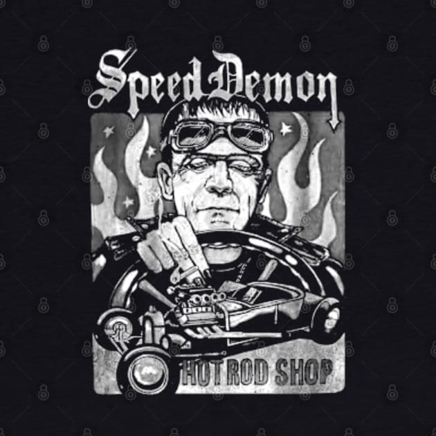 Speed Demon Hot Rod Shop by CosmicAngerDesign